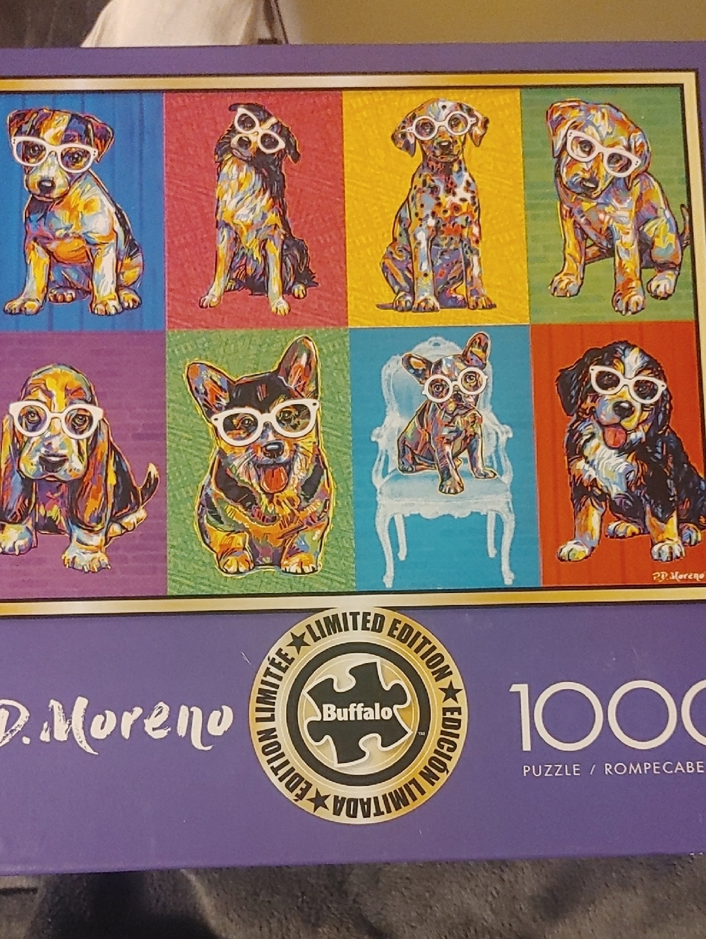 Buffalo David Bitton Multi-Color Pop Art Dogs 1000-Piece Puzzle